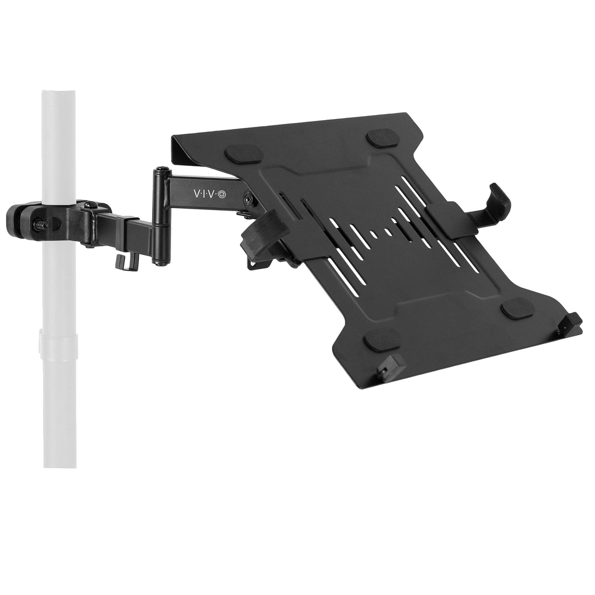 VIVO Black Universal Pole Mounted Laptop Holder, MOUNT-PL1A-LAP3
