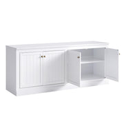 72" Farmhouse Sideboard Buffet Cabinet with Barn Doors