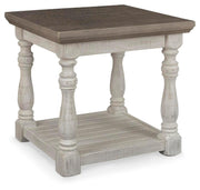 Farmhouse End Table with Shelf