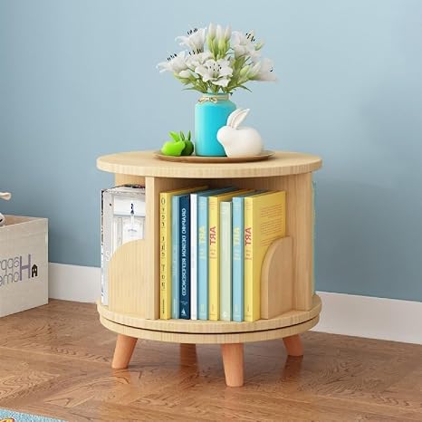 360° Rotating Bookshelf with Legs