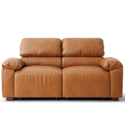 PU Leather Loveseat Sofa with Deep Seats & Wide Arms