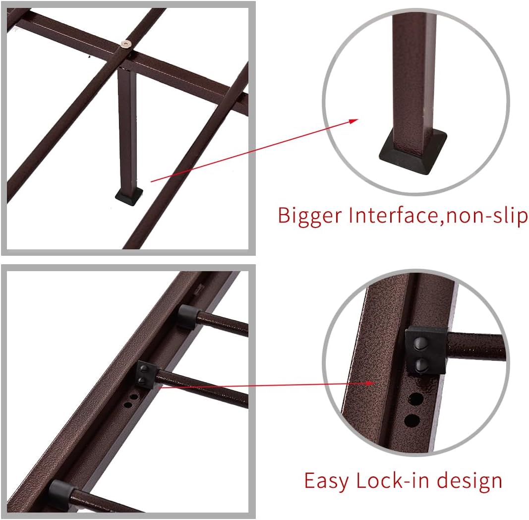Twin Metal Daybed Frame with Heavy Duty Slats