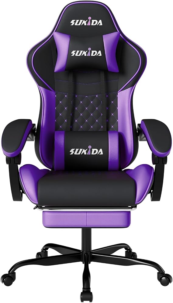 Pocket Spring Gaming Chair with Footrest