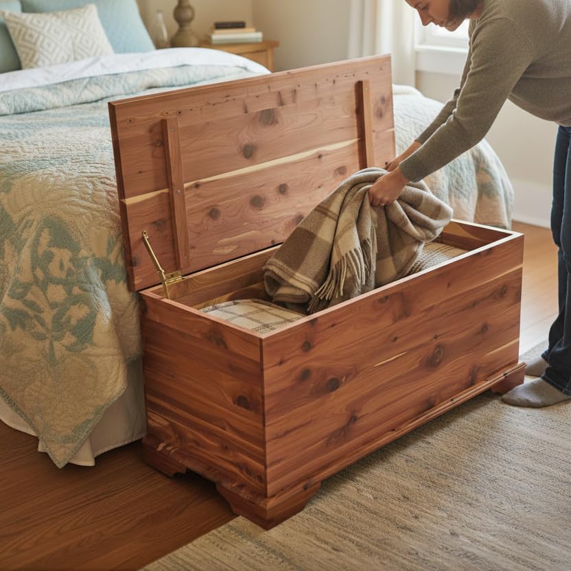 Aromatic Red Cedar Blanket & Storage Chest