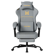 Ergonomic Gaming Chair with Footrest & Lumbar Support