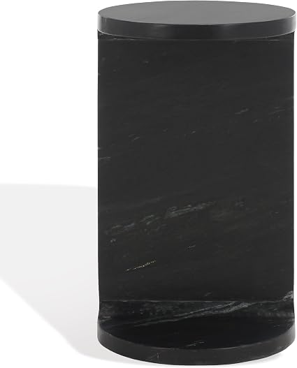 Marble C-Shaped Accent Table