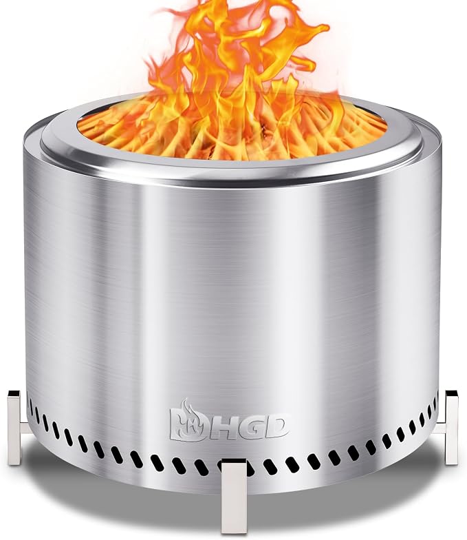 Smokeless Fire Pit with Stand