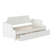 Twin Wood Daybed with Trundle