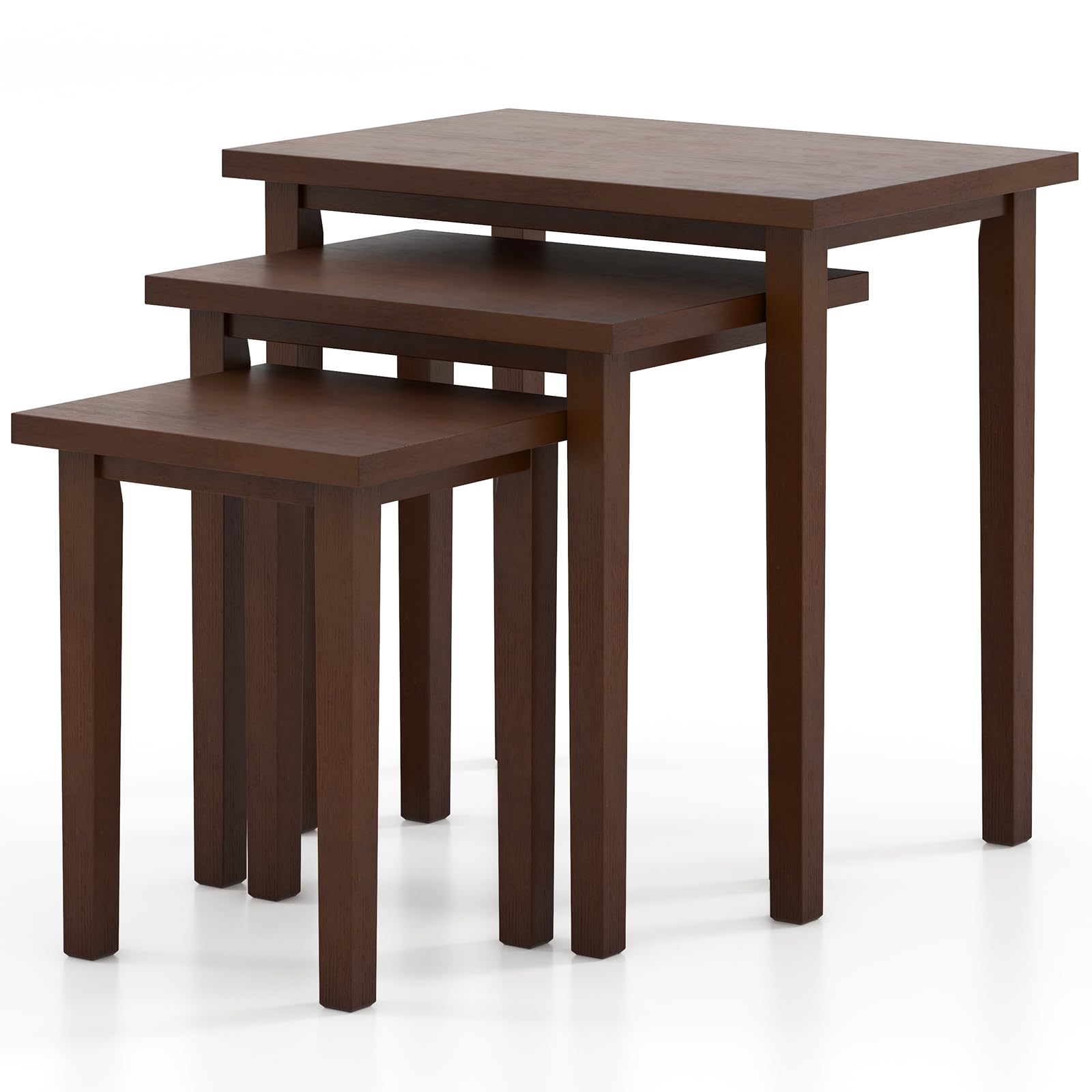 Nesting Tables Set of 3 – Farmhouse Stacking Side Tables