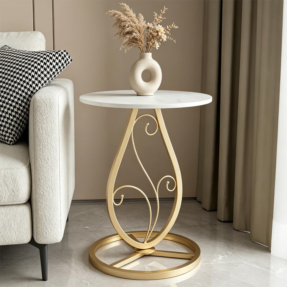 Round Marble Side Table
