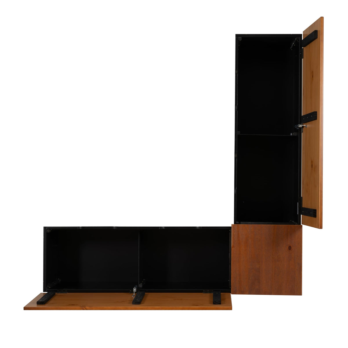Backless Corner Storage Bench