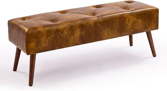 Black Velvet Bench with Gold Legs