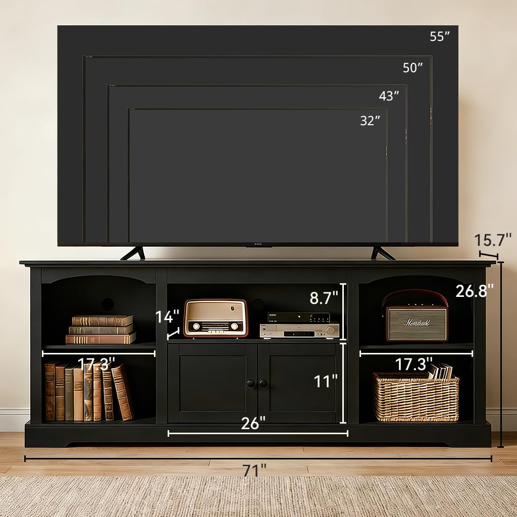 71" Arched Farmhouse TV Stand