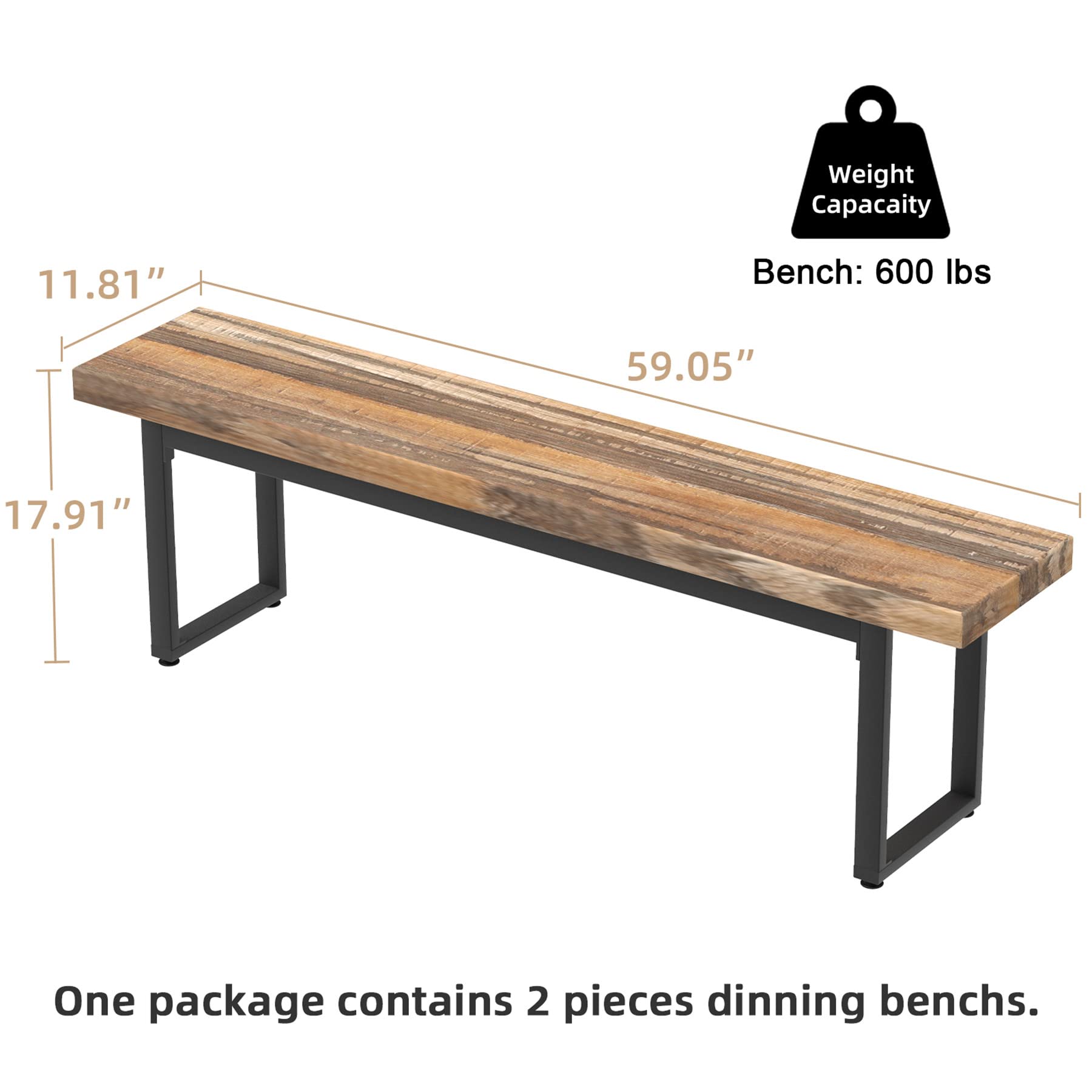 Dining Bench Set of 2