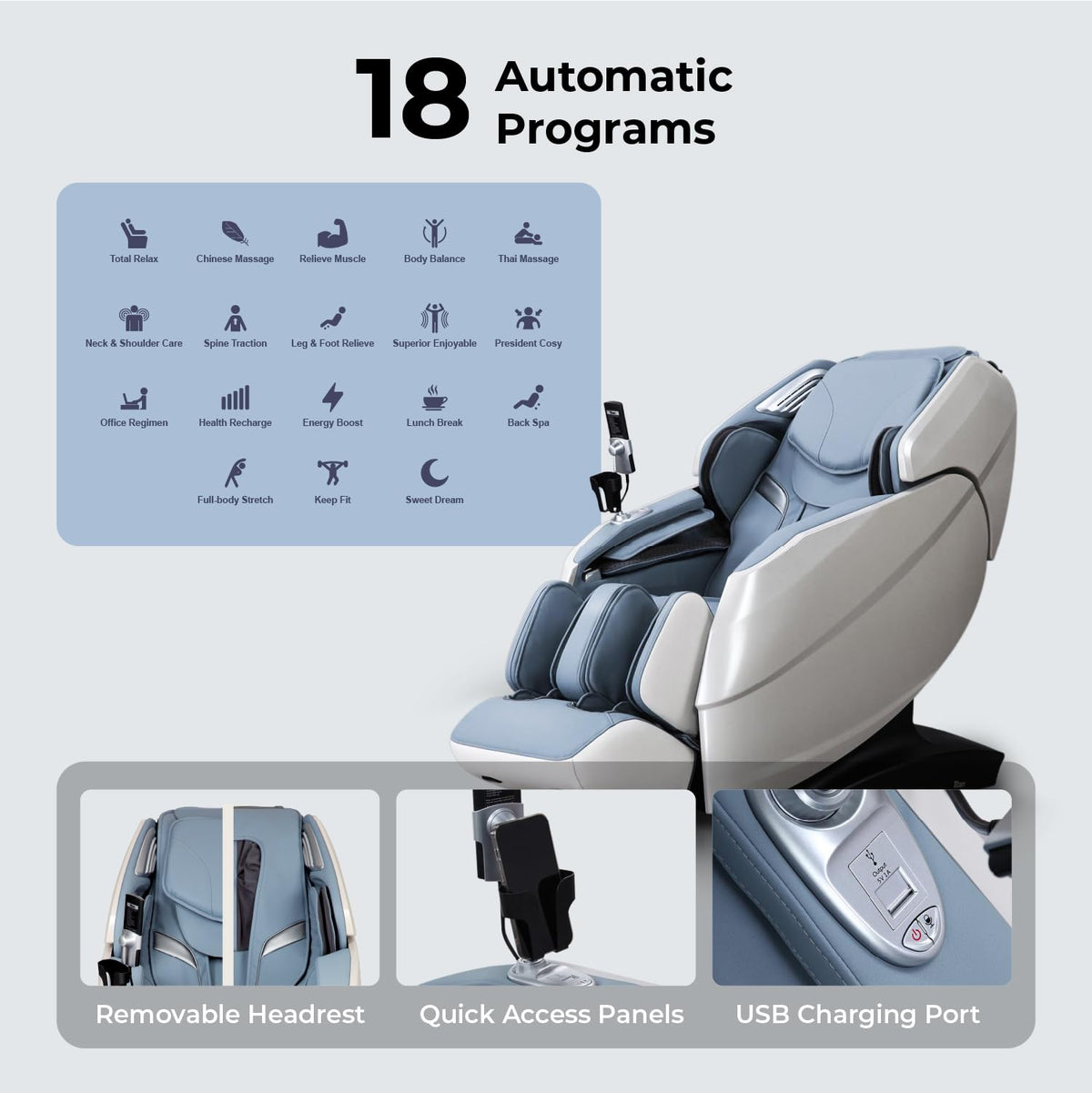 Titan Rejūv 4D l Full Body Massage Chair l Shiatsu Recliner l SL Track l Health Detection l Full Body Stretching l Heating Therapy l 3 Stage Zero Gravity l Bluetooth Speaker (Brown)