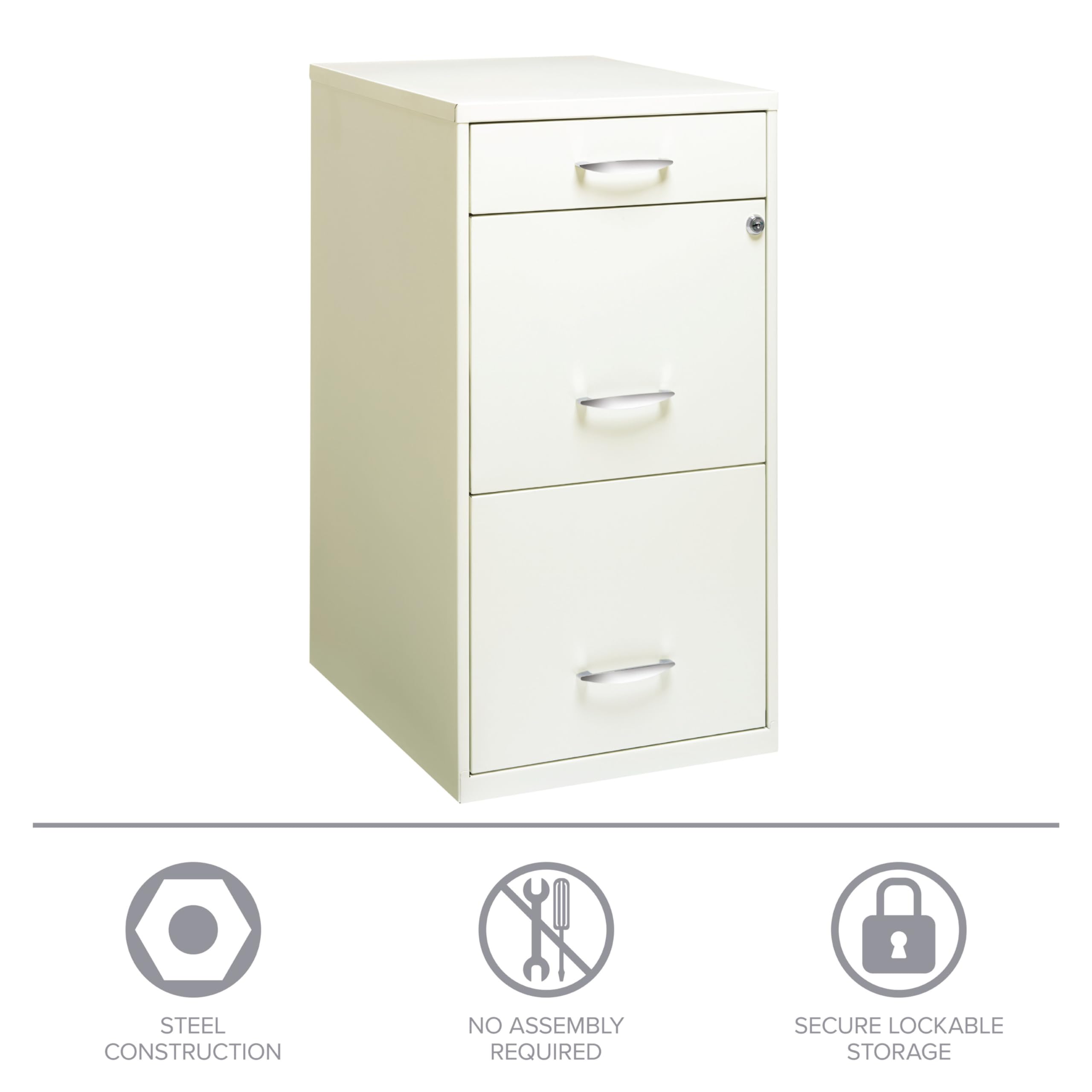 3-Drawer Steel File Cabinet