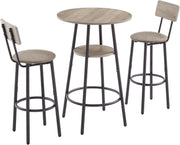 3-Piece Counter Height Bar Table Set