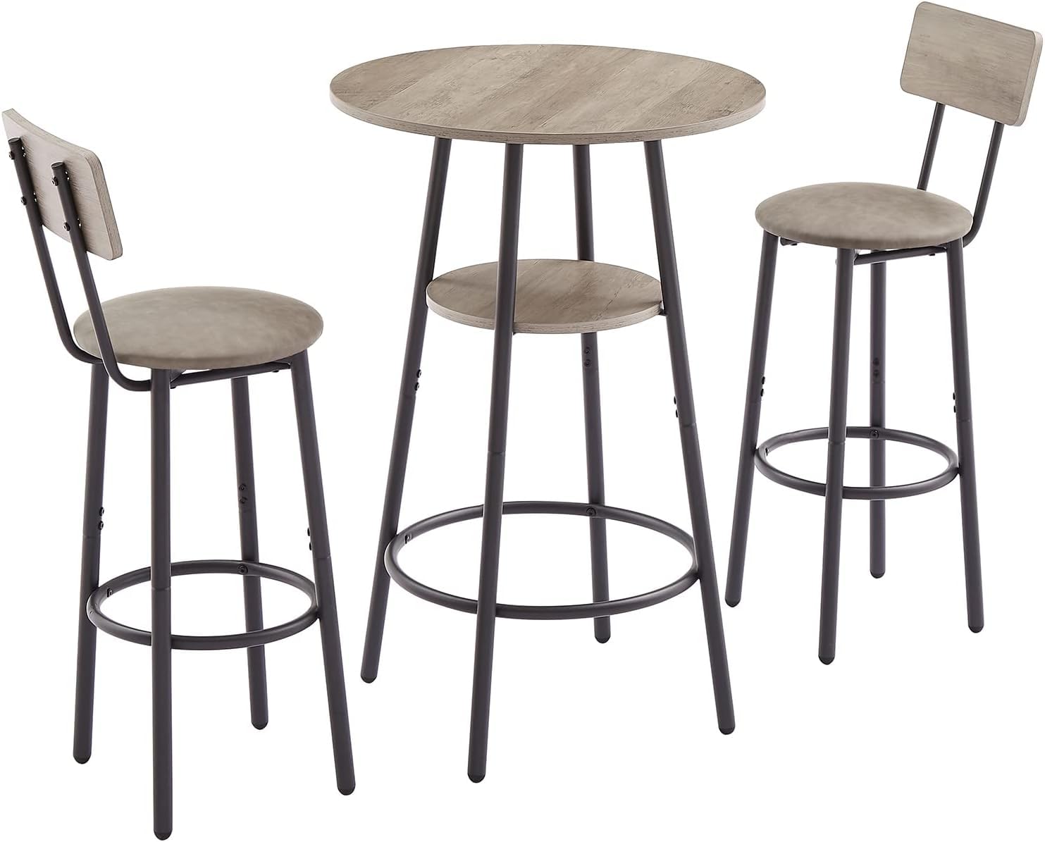 3-Piece Counter Height Bar Table Set
