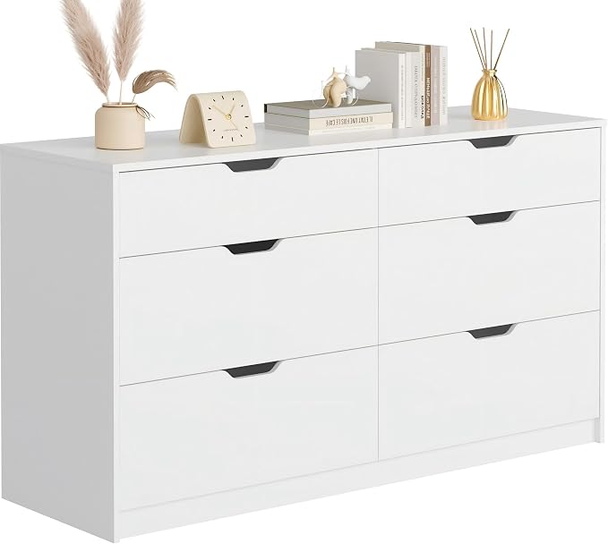 Brown 6-Drawer Dresser