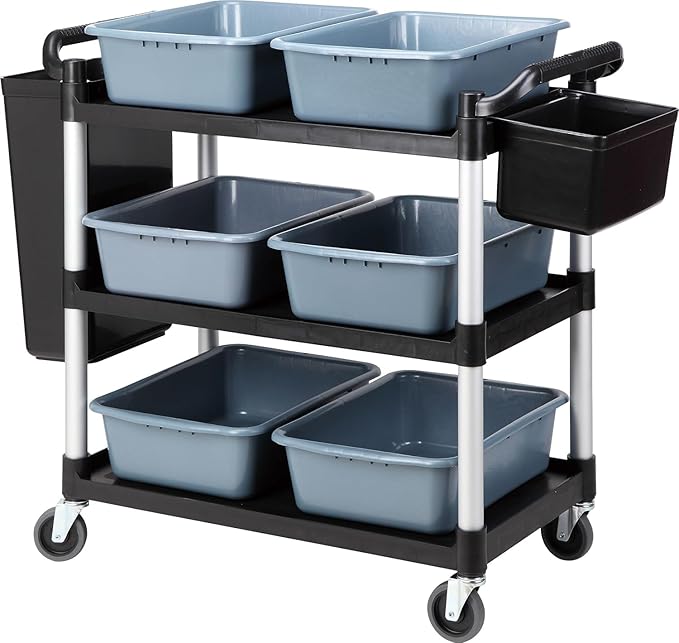 3-Tier Heavy Duty Utility Cart with Wheels