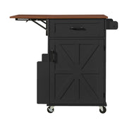 Farmhouse Kitchen Island with Drop Leaf