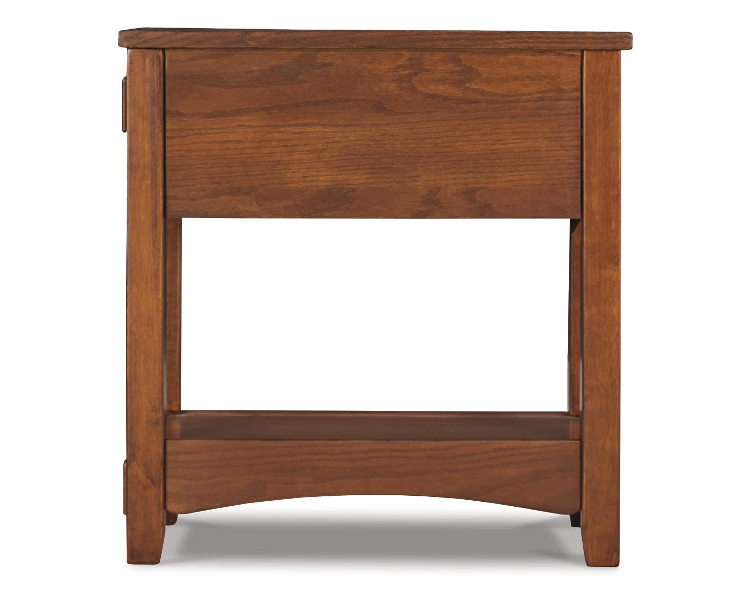 Signature Design by Ashley Breegin End Table With Drawer and Shelf, Mission-Style, Veneers and Wood Construction for Living Rooms and Bedrooms, 13' x 22'