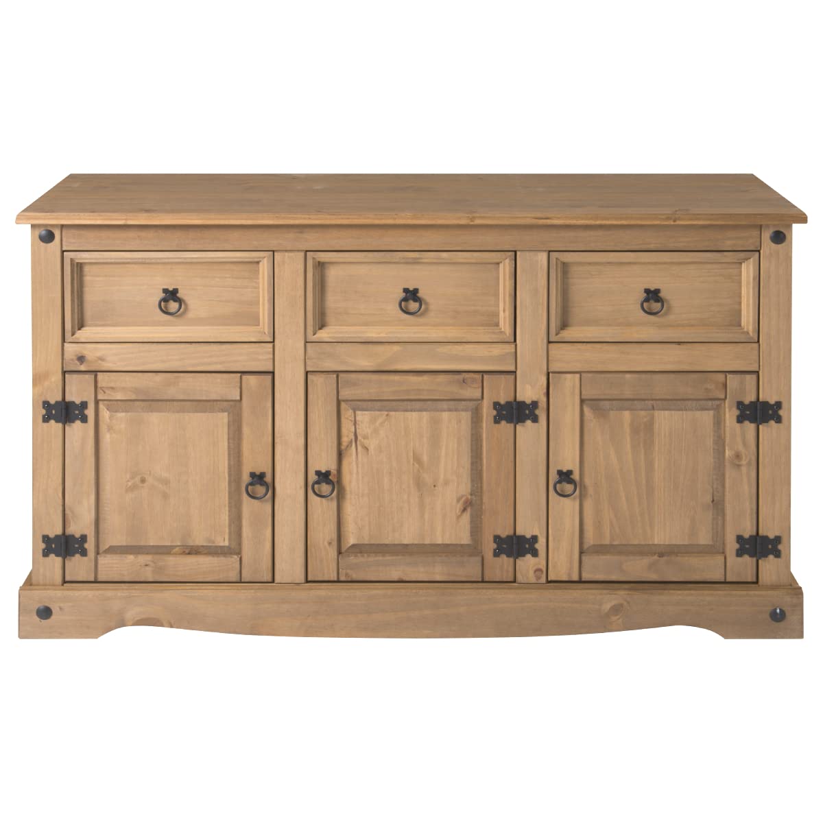Wood Sideboard with 3 Doors & 3 Drawers