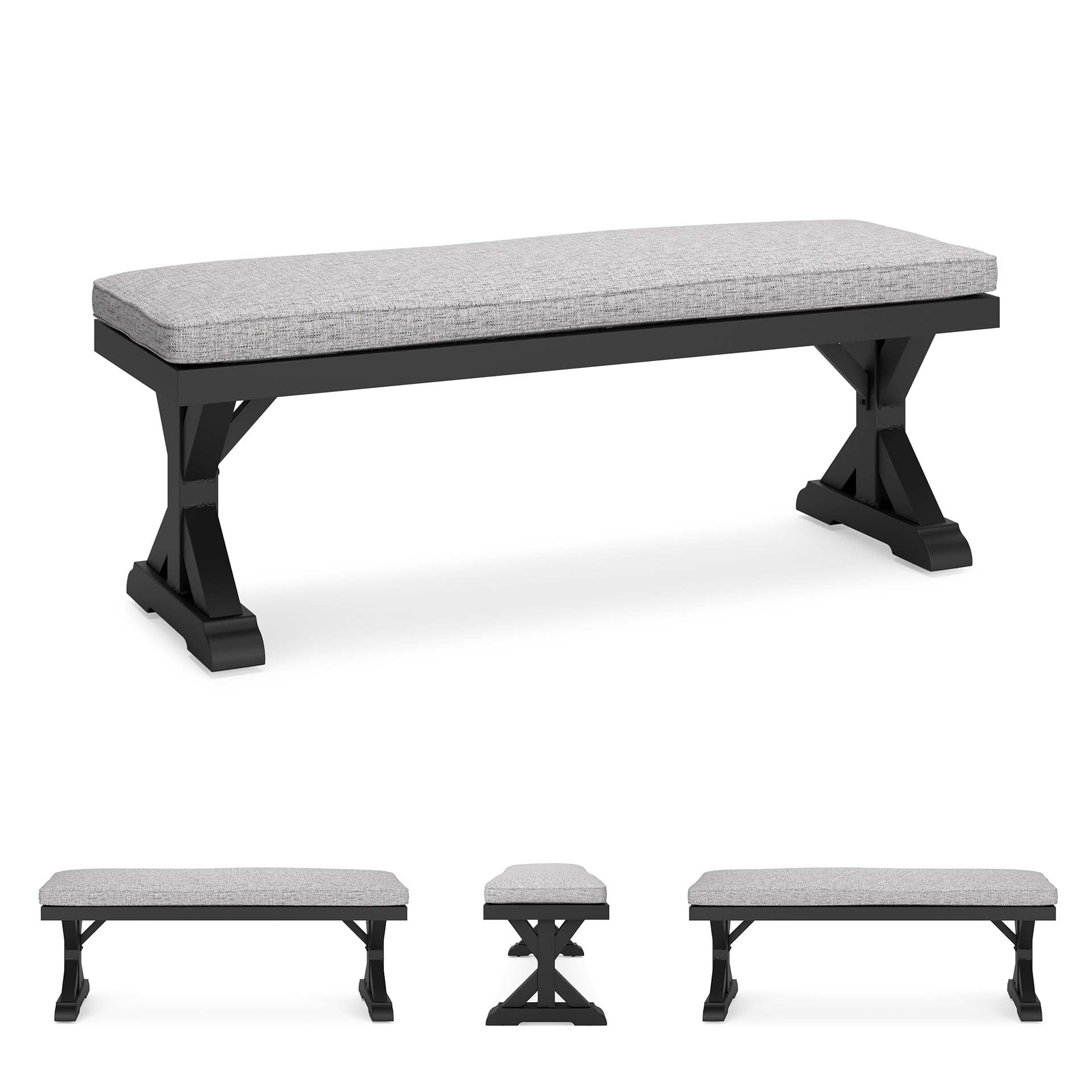 Outdoor Bench with Cushion