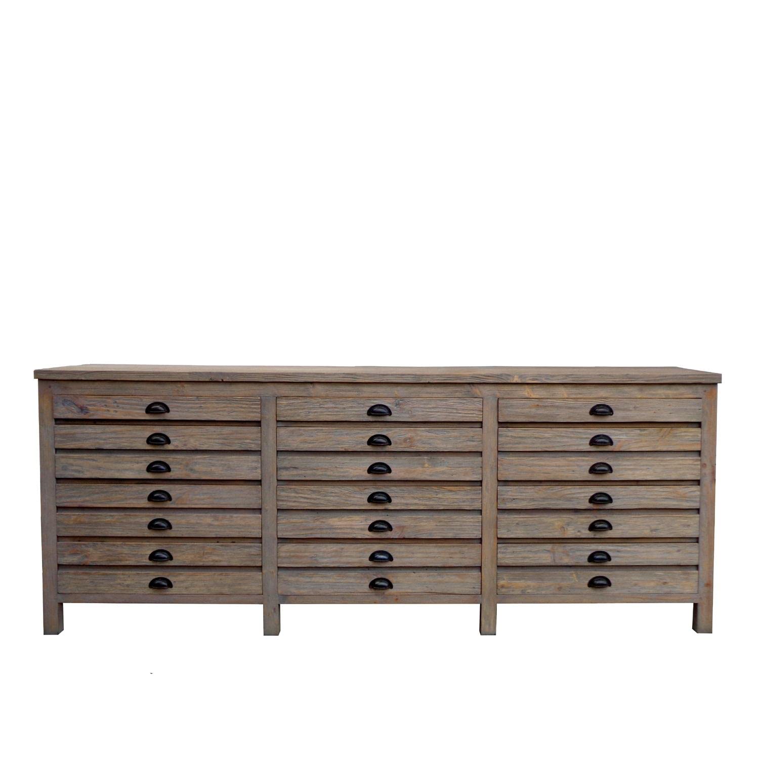 Padma's Plantataion Salvaged Wood Printmaker's Sideboard
