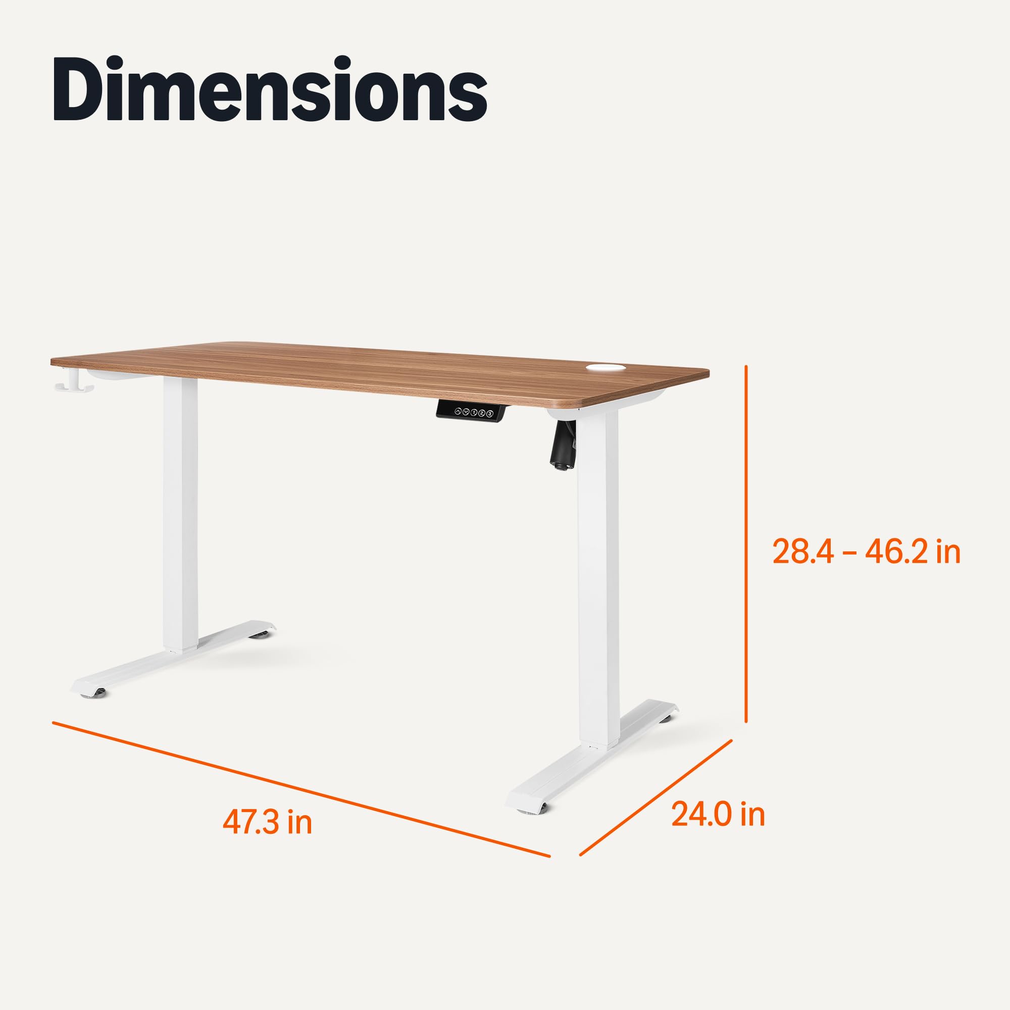 Electric Height-Adjustable Standing Desk