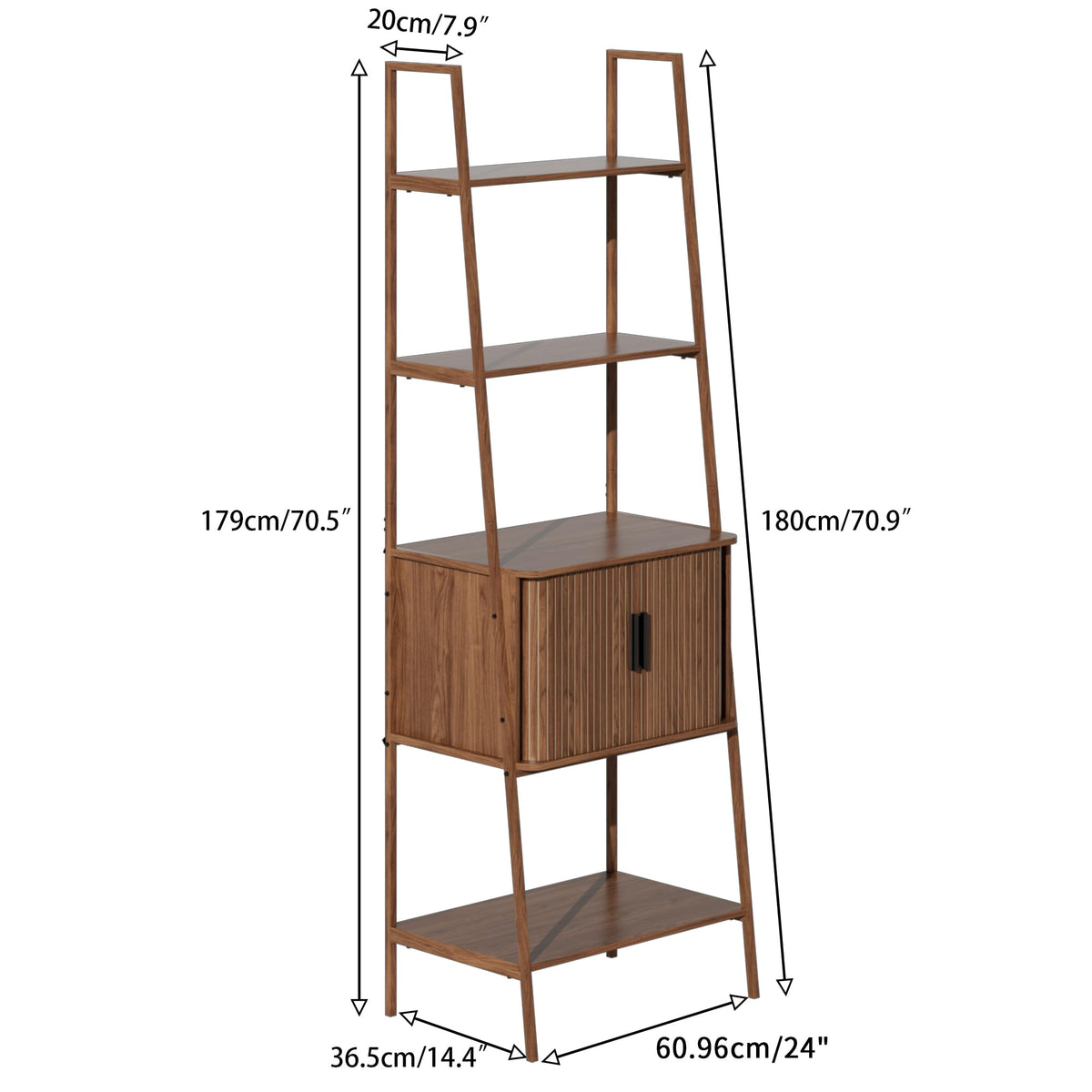 4-Tier Bookshelf with Drawer