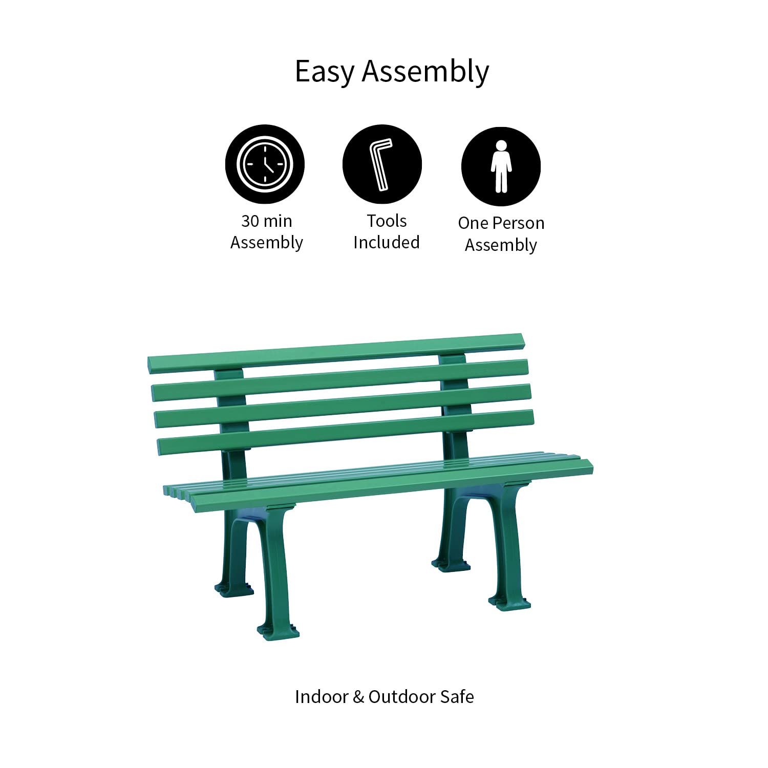 Weatherproof PVC Outdoor Bench