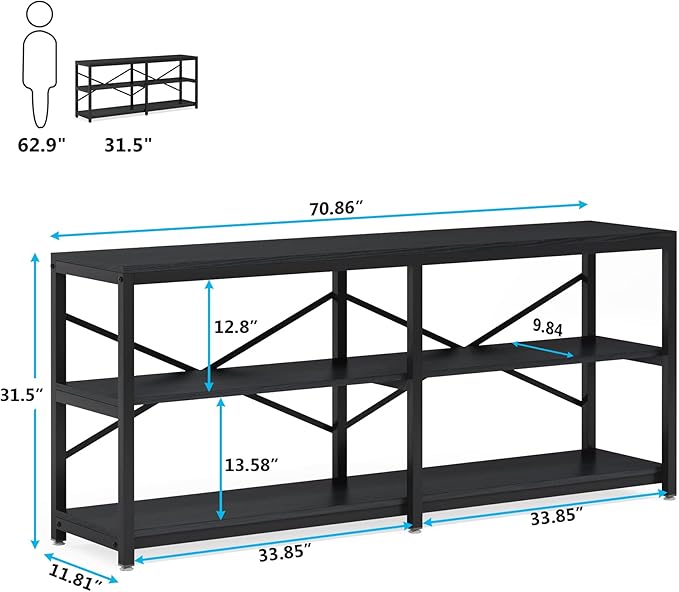 3-Tier Sofa Console Table