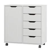 5-Drawer Storage Cabinet with Door