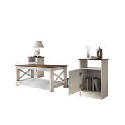 3-Piece Rustic Coffee Table Set with Storage