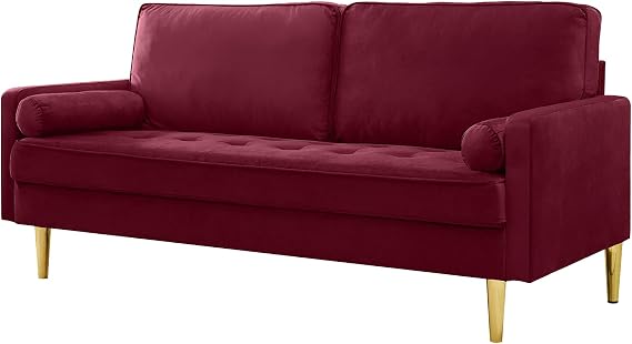 Green Velvet Loveseat