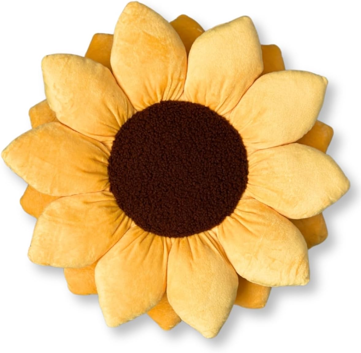 3D Sunflower Shaped Throw Pillow