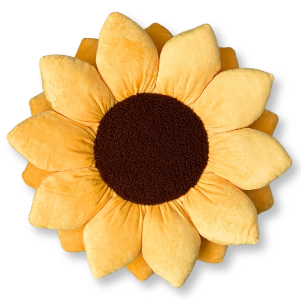 3D Sunflower Shaped Throw Pillow