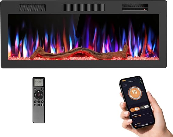 Electric Fireplace Insert – Wall Mount & Recessed