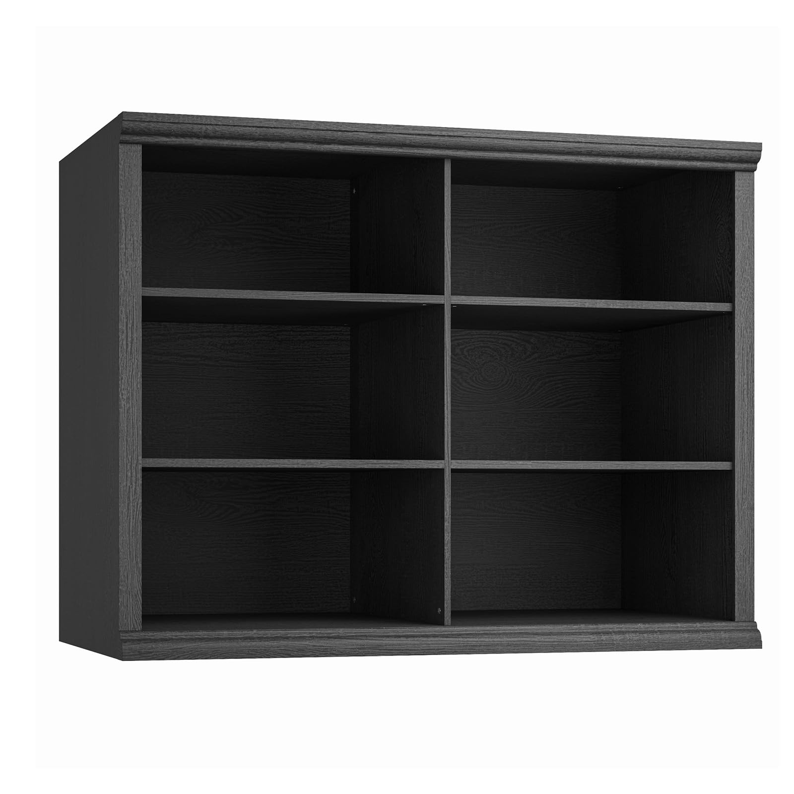 3-Tier Bookcase, 47" Wide Open Bookshelf