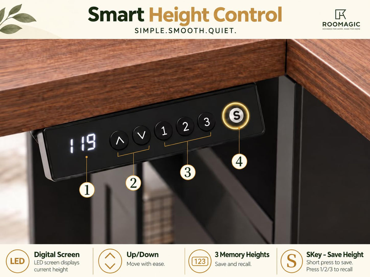 Convertible Standing Desk with Storage