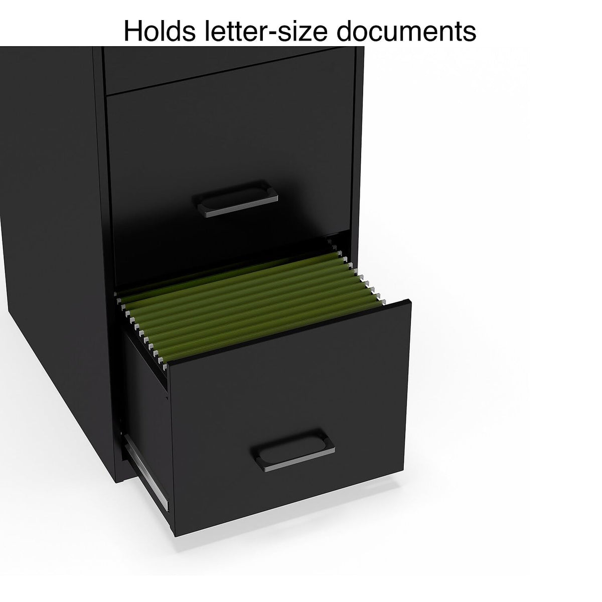 Staples Vertical File Cabinet, 3-Drawer, Letter/Legal, Locking, Black