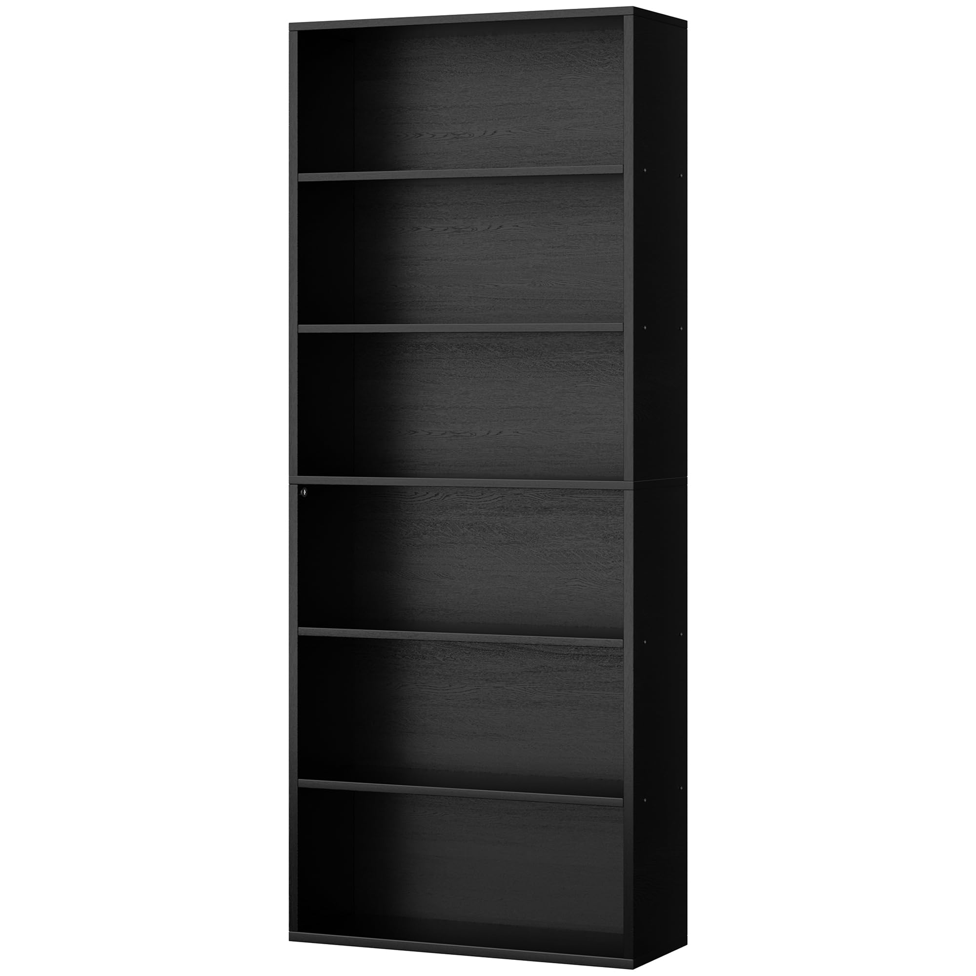 6-Tier Bookcase with Open Shelves