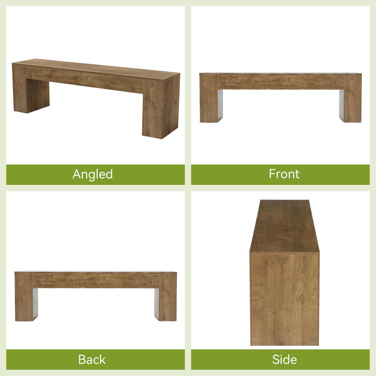 LITTLE TREE 70.8" TV Stand, Wooden Entertainment Center, Low TV Console Table for TVs Up to 80", Modern Chic Entertainment Center for Living Room, Bedroom, Apartment, Rustic Brown, Easy Assembly