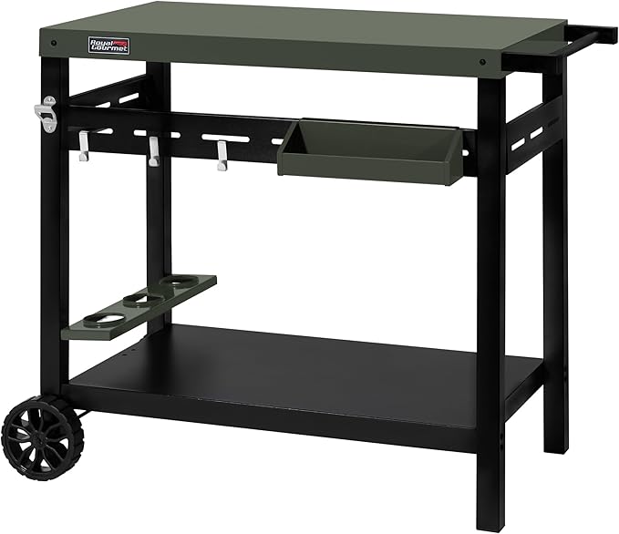 Outdoor Grill Cart with Storage Cabinet