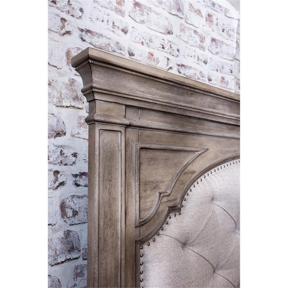 Highland Park King Panel Bed – Distressed Driftwood