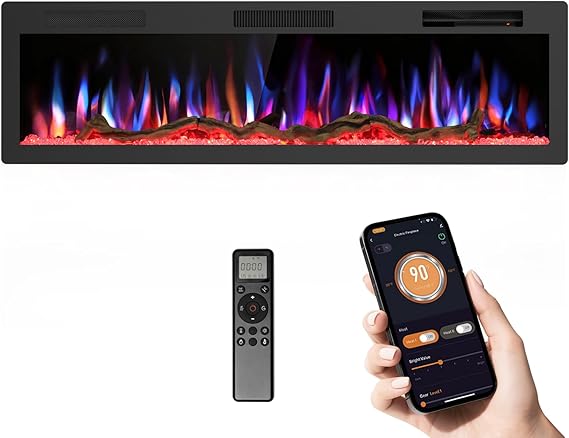 Electric Fireplace Insert – Wall Mount & Recessed