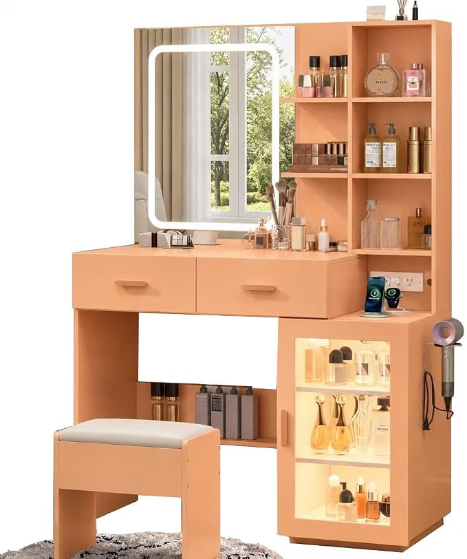 White LED Makeup Vanity Set