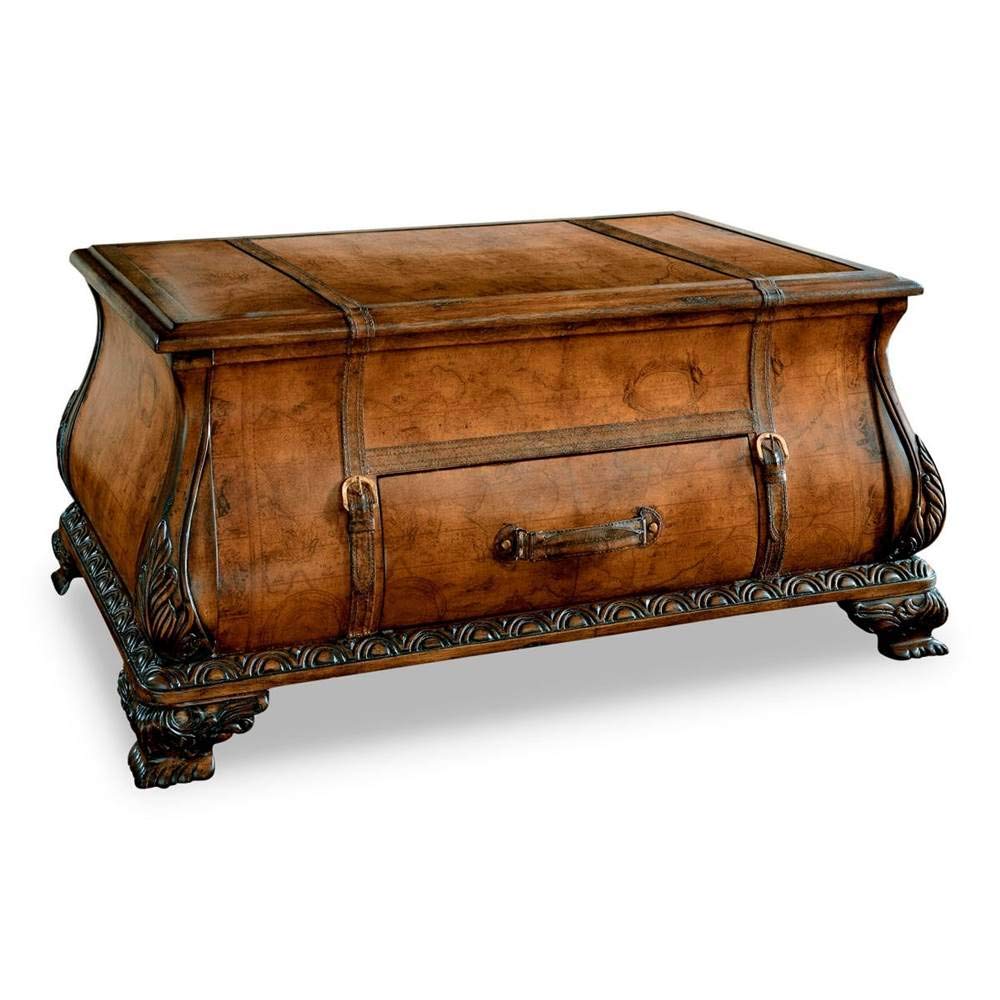 Bombe Old World Map Trunk Coffee Table