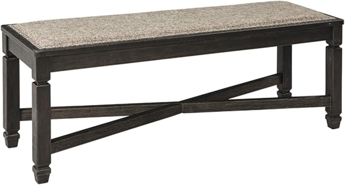 Farmhouse Upholstered Dining Bench with Nailhead Trim